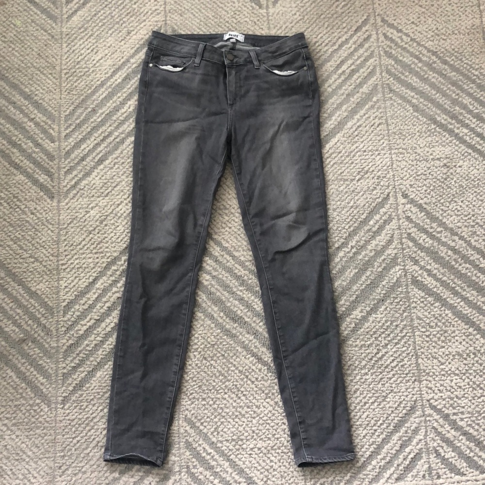 Grey Paige Skinny Jeans